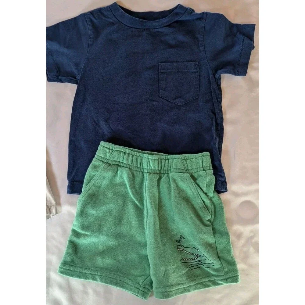 Boys Size 2T Summer Clothing Lot 6 Piece Carter's Polo Children's Place - Picture 2 of 13